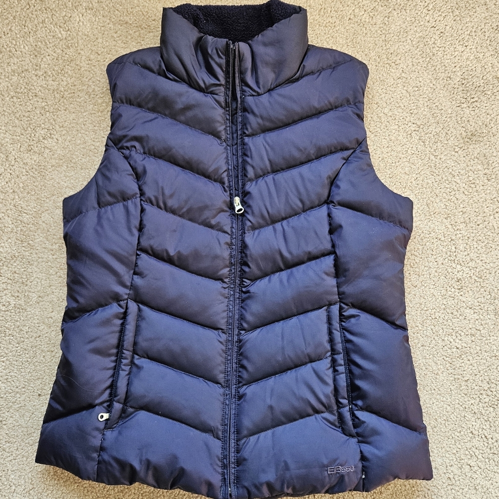 Eddie Bauer Womens EB550 Down Vest, Deep Purple, Medium